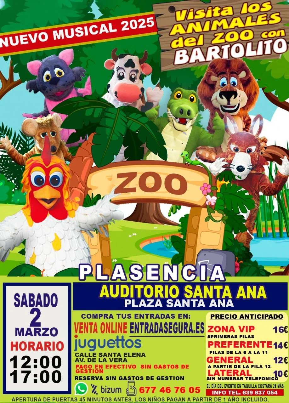 Visita a los animales del zoo con Bartolito