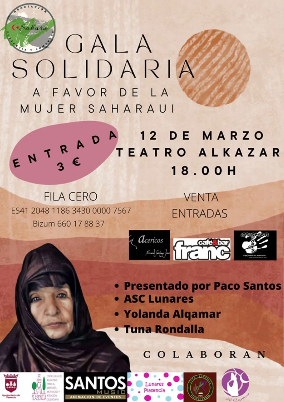 Gala solidaria a favor de la mujer saharaui
