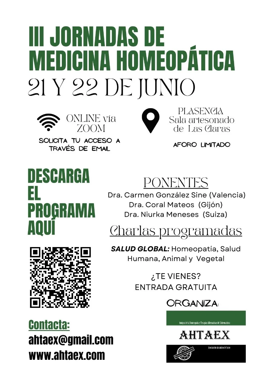 III Jornadas de Medicina Homeopática en Plasencia