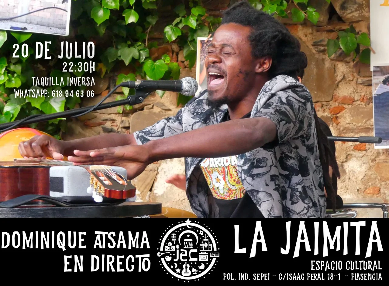 Los ritmos africanos inundan la Jaimita con Dominique Atsama