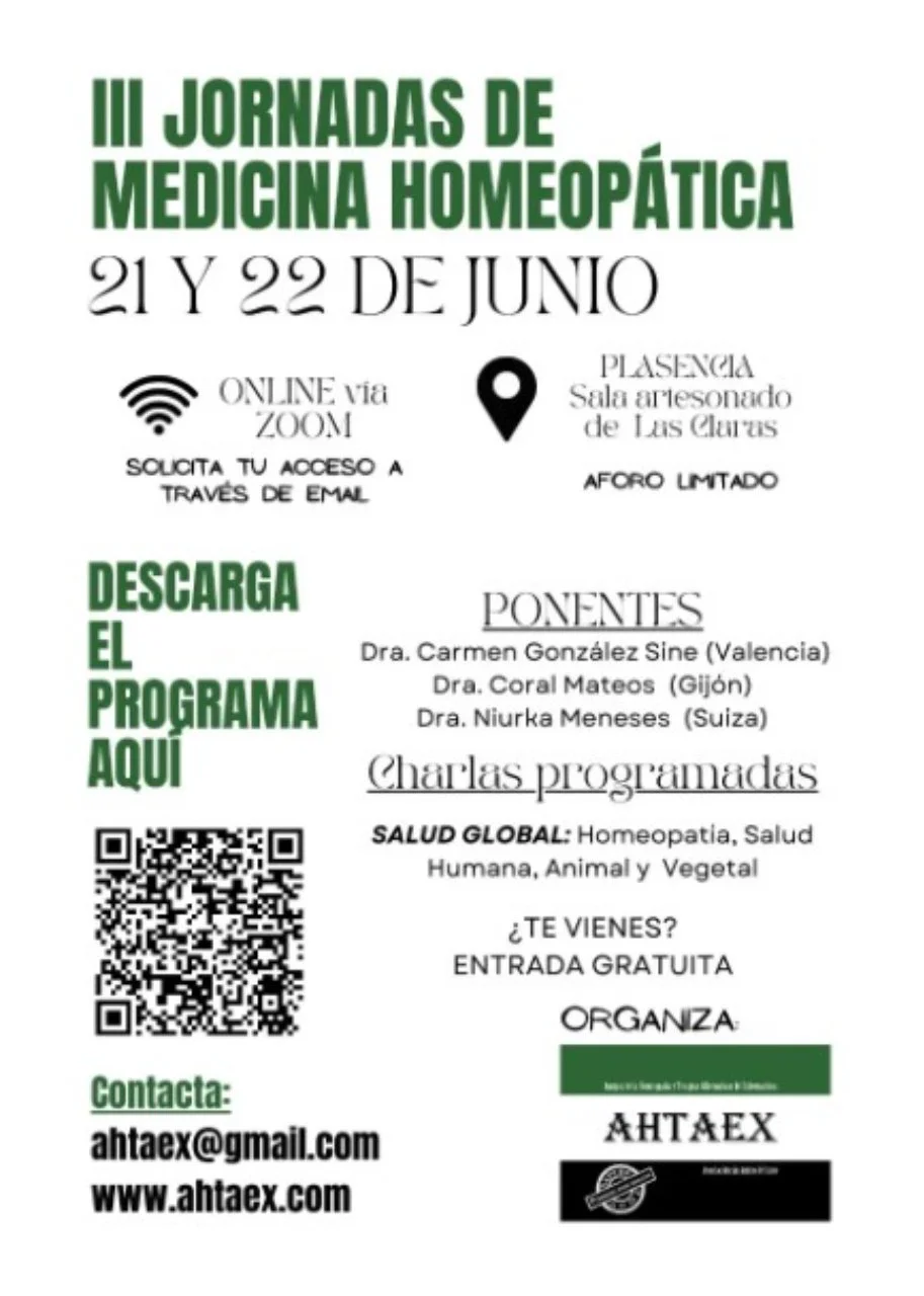 Jornada de medicina homeopática en Plasencia