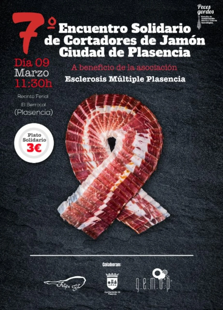 Encuentro solidario de cortadores de jamón 2025 en Plasencia
