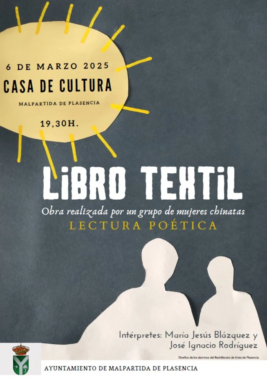 Presentación y lectura poética de Libro Textil en Malpartida de Plasencia