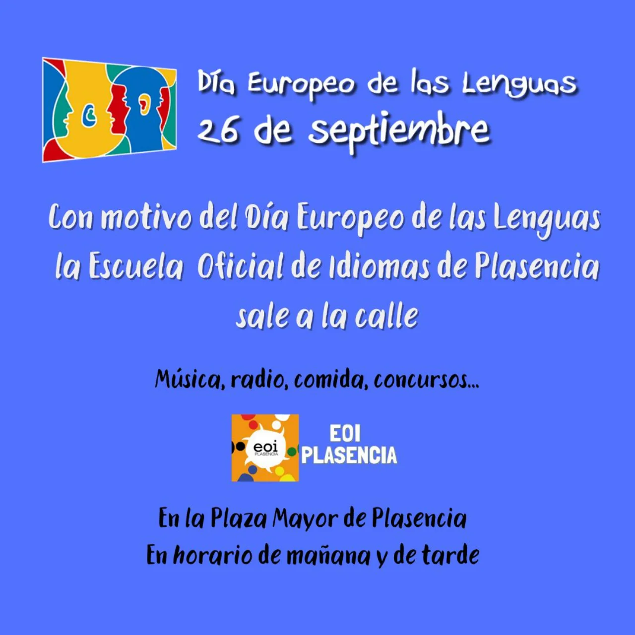 Celebra el Día Europeo de las Lenguas con la EOI de Plasencia