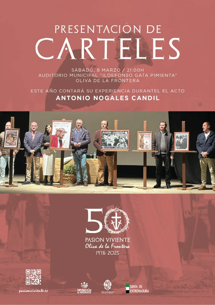 Presentación de carteles de la Pasión Viviente de Oliva de la Frontera