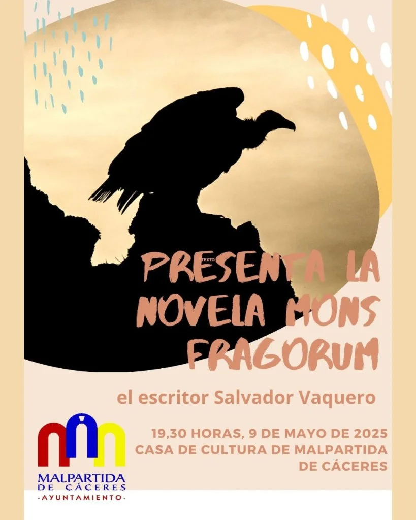 Presentación de la novela Mons Fragorum en Malpartida de Cáceres