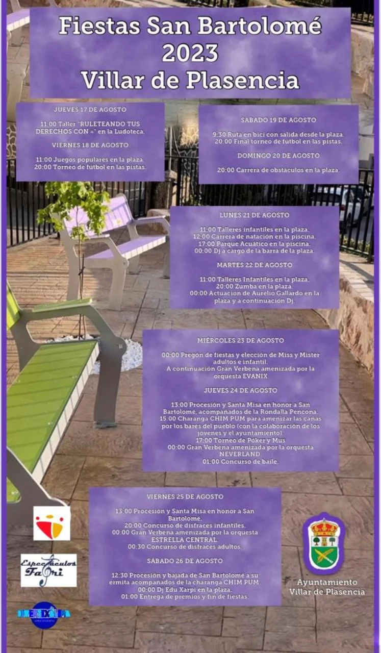 Fiestas de San Bartolomé 2023 en Villar de Plasencia