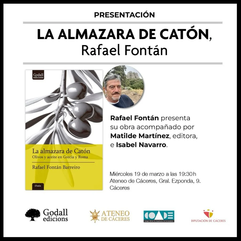 Rafael Fontán presenta su libro La Almazara de Catón