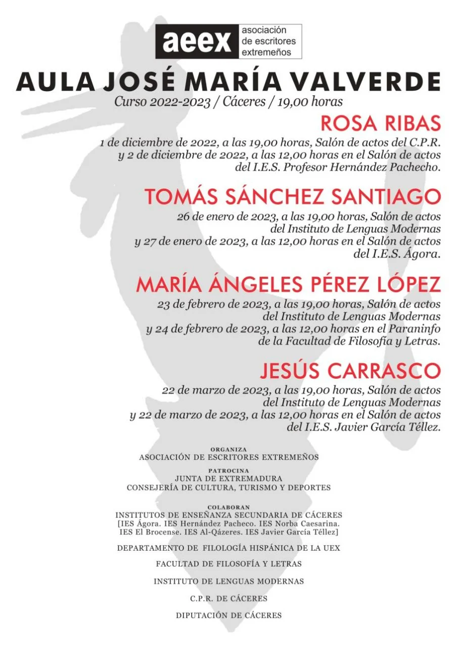 Jesús Carrasco en el Aula de Literatura de Cáceres