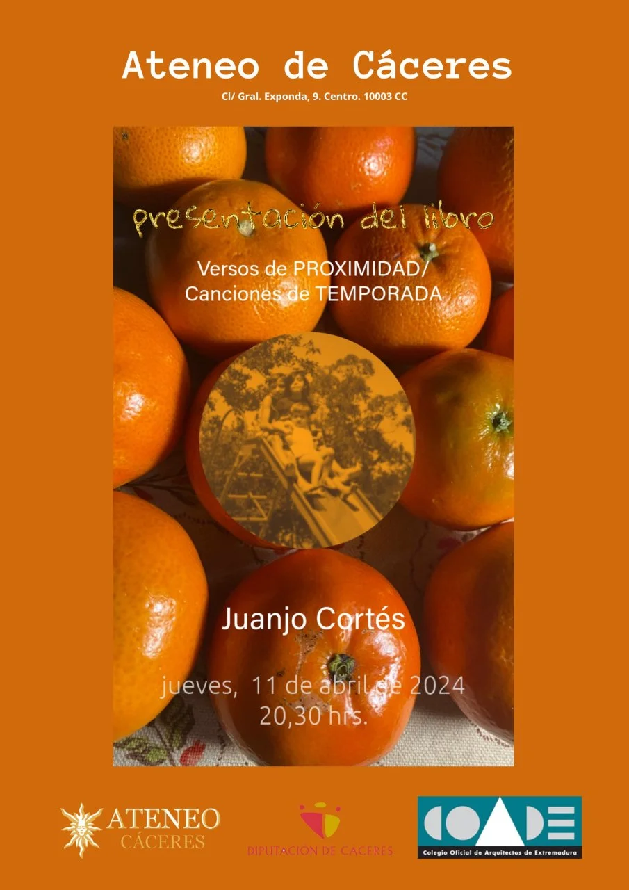 Presentación del libro Versos de Proximidad/Canciones de Temporada en Cáceres
