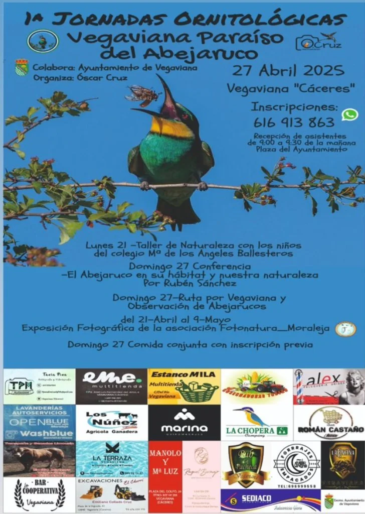 Jornadas Ornitológicas Vegaviana Paraíso del Abejaruco Jornadas Ornitológicas Vegaviana Paraíso del Abejaruco