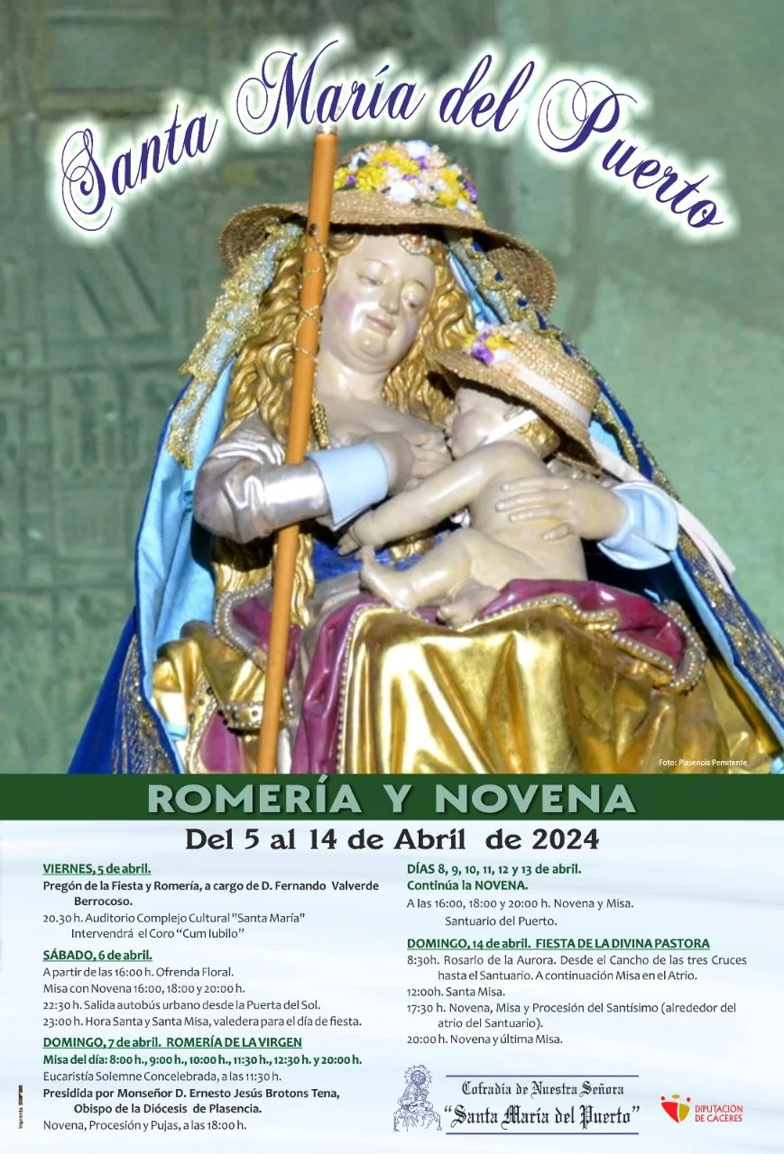 Romería y novena Virgen del Puerto 2024 en Plasencia