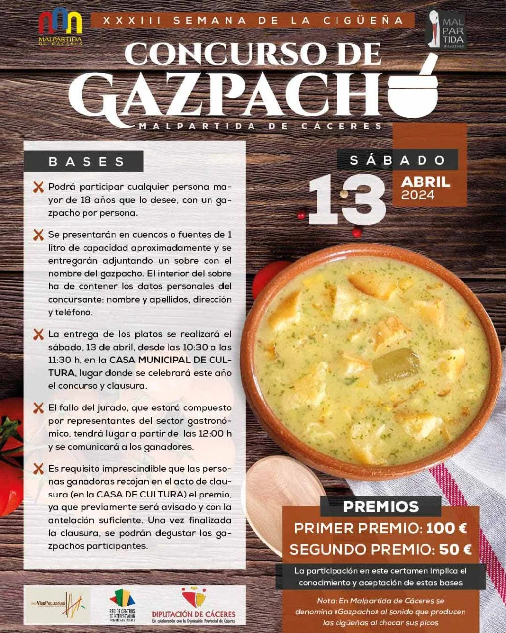 Concurso de gazpacho 2024 en Malpartida de Cáceres
